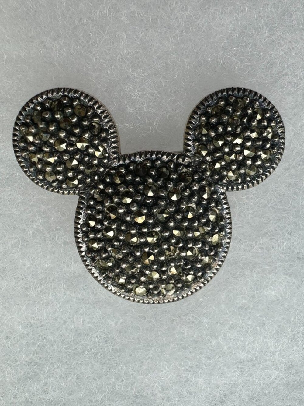 Vintage NWT Disney Mickey Brooch Marcasite Sterling Silver Judith Jack Rare